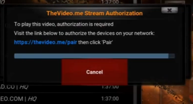 Fix for No Streams Available or Vshare EU Pair Authorization Streaming Error [on Kodi]