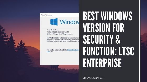 Best Windows Version For Security & Function: LTSC Enterprise
